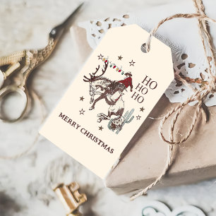 Étiquettes-cadeau Pays Western Cowboy Horse Christmas Cadeaux Tags