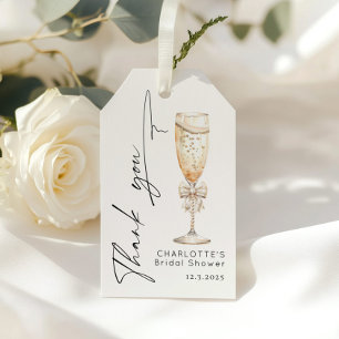 Étiquettes-cadeau Pearl Pearl Pearl Merci de la nuptiale