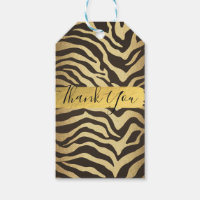Peau de Zèbre Imprimé Animal Or Cadeau