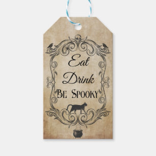 Étiquettes-cadeau Peau gothique Vintage adulte Halloween Party