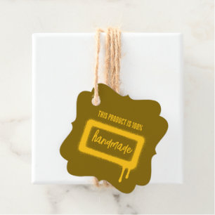 Étiquettes Cadeau Peinture par pulvérisation