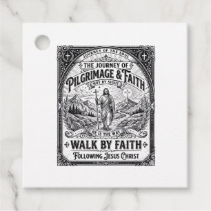 Étiquettes Cadeau Pèlerinage de Jésus Chemin Saint Voyage