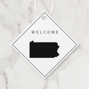 Étiquettes Cadeau Pennsylvania Welcome Bag cadeau Mariage Weg