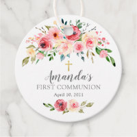 Peonies Rose Floral Première sainte communion