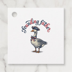 Étiquettes Cadeau Père fondateur Goose Vintage Chemise patriotique D