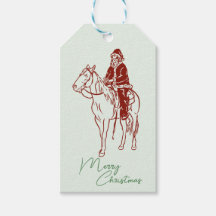 Père Noël à cheval Noël