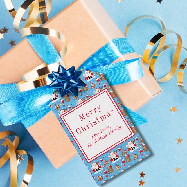 Étiquettes-cadeau Père Noël Avec Des Animaux Forestiers (Créateur téléchargé)