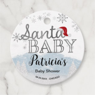 Étiquettes Cadeau Père Noël Baby Christmas Boy Baby shower