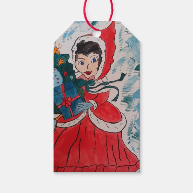 Étiquettes-cadeau Père Noël Helper Christmas (Devant)