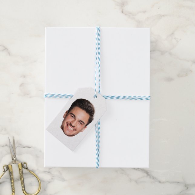 Étiquettes-cadeau Personalized Custom Face (Avec de laficelle)
