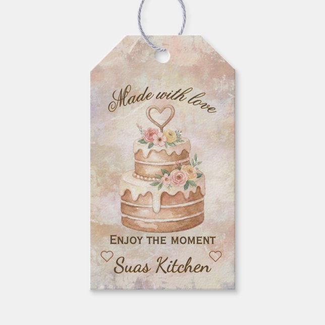 Étiquettes-cadeau Personalized Handmade- Love custom kitchen lable (Devant)