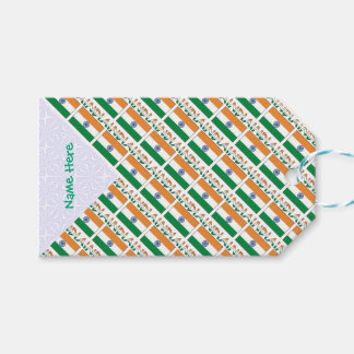 Étiquettes-cadeau Personalized India Tiled 