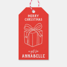 Personalized Name Merry Christmas Present