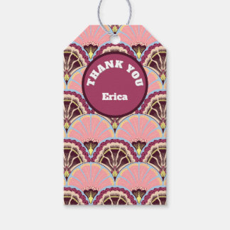 Étiquettes-cadeau Personalized Pink Scallop Gift Tag