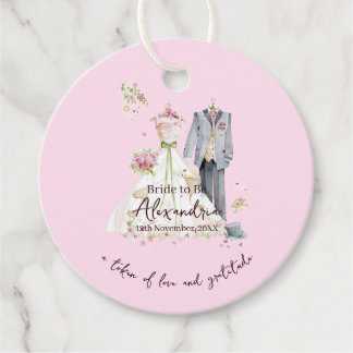 Étiquettes Cadeau Personnaliser la robe de mariée pour la fête de ma