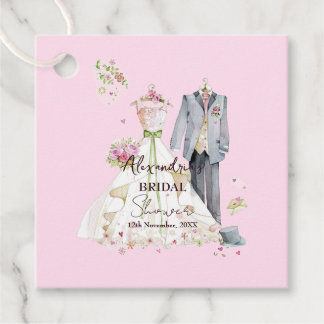 Étiquettes Cadeau Personnaliser la robe de mariée pour la fête de ma