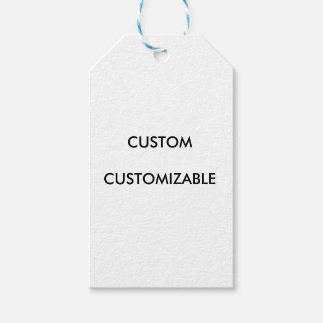 Étiquettes-cadeau Personnaliser PERSONNALISABLE PERSONNALISABLE BLAN (Devant)