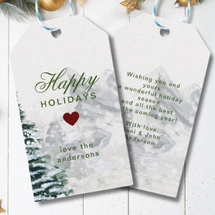 Étiquettes-cadeau Personnalisiertes Weihnachtsdesign Geschenkanhänge