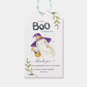Étiquettes-cadeau Pet Boo Halloween   Remerciements pour Baby Shower