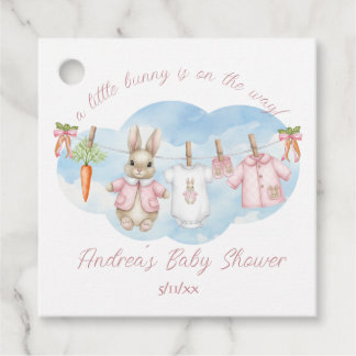 Étiquettes Cadeau Peter the Rabbit Girl Clothesline Baby Shower