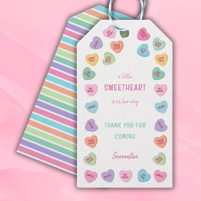 Étiquettes-cadeau Petit baby shower amoureux (Créateur téléchargé)