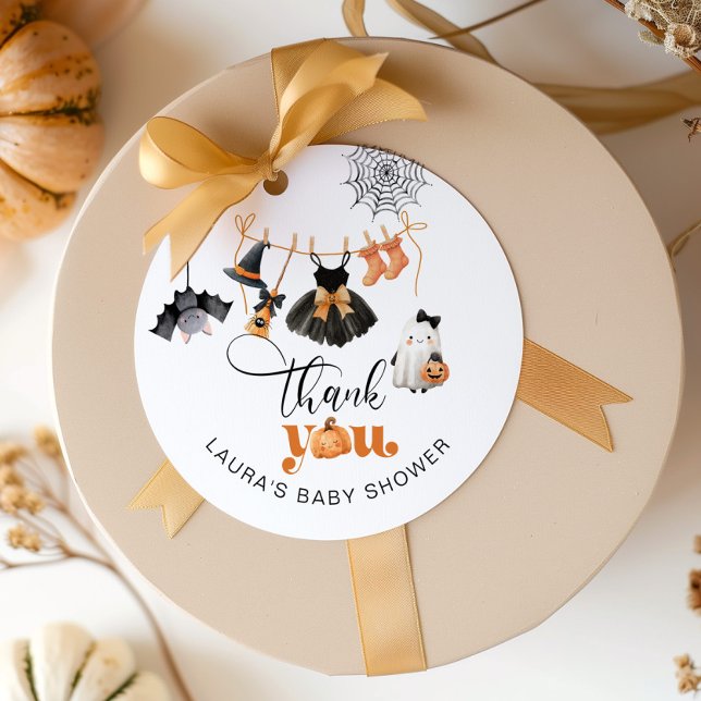 Étiquettes Cadeau Petit baby shower de linge de maison merci (Créateur téléchargé)