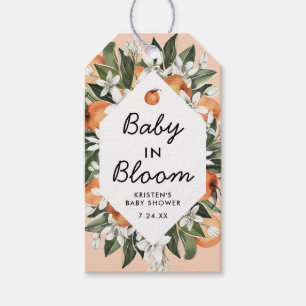 Étiquettes-cadeau Petit Bébé Cutie En Fleur Baby shower Favoriser
