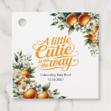 Petit Bébé Mignon Orange Fête Prénatale Personnali