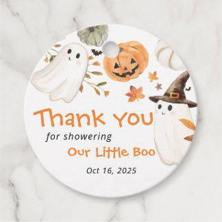 Étiquettes Cadeau Petit Boo Halloween Baby Shower Cadeau de Remercie