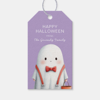 Étiquettes-cadeau Petit Cadeau de Halloween Fantôme Mignon