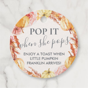 Étiquettes Cadeau Petit citrouille Pop it quand elle met des étiquet