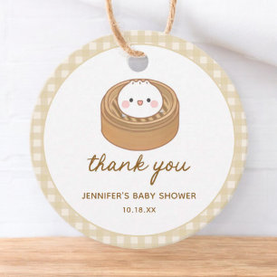 Étiquettes Cadeau Petit Merci de Baby shower en dumping