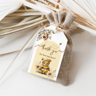 Étiquettes-cadeau Petit miel Baby shower d'ours Merci abeilles ici