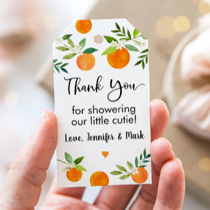 Étiquettes-cadeau Petite Cutie Baby shower Floral