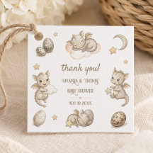 Petite Fée Dragon Remerciements pour Baby Shower