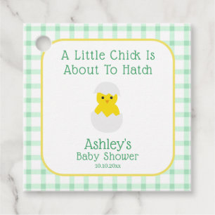 Étiquettes Cadeau Petite Poussin à Naître Baby Shower Mixte