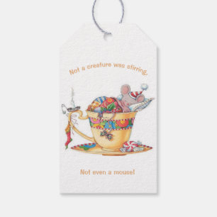 Étiquettes-cadeau Petite Souris Nuit avant Noël Tags cadeaux