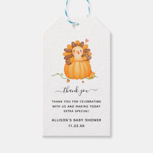 Étiquettes-cadeau Petite Turquie   MERCI BABY SHOWER