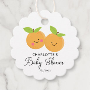 Étiquettes Cadeau Petites Cuties Twins Baby shower Favoriser Tags