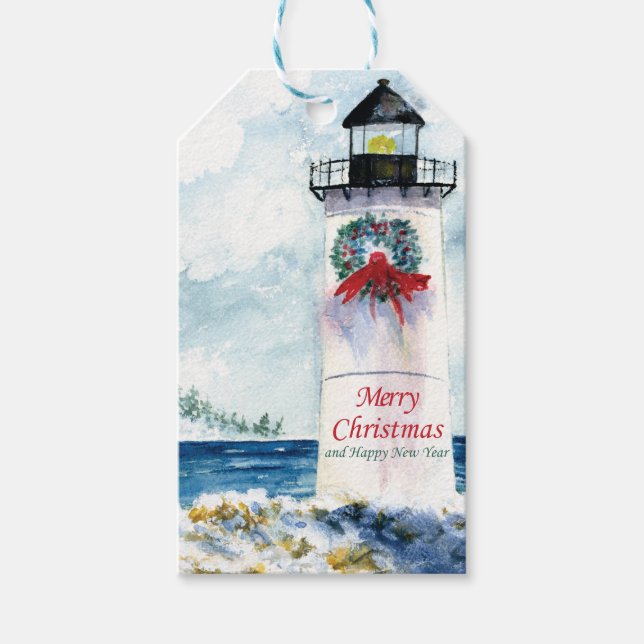 Étiquettes-cadeau Phare du Cap (Devant)