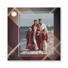 Photo Christmas holiday present favor gift tags