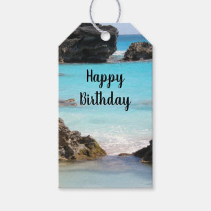 Étiquettes-cadeau Photo de Tropical Island Coast & Sea