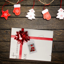 Photo du premier Noël de bébé | Personnalisé