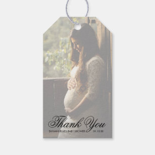 Étiquettes-cadeau Photo moderne Baby shower neutre entre les sexes