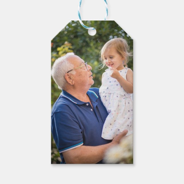 Étiquettes-cadeau Photo personnalisée (Devant)