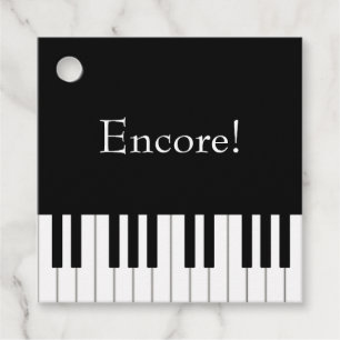 Étiquettes Cadeau Piano Keyboard Music Performance Personnalisée