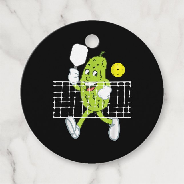 Étiquettes Cadeau Pickleball Jouer - Drôle Pickleball Paddle (Devant)