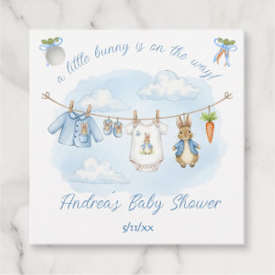 Étiquettes Cadeau Pierre le Baby shower de la ligne de vêtements Rab
