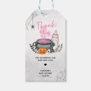 Étiquettes-cadeau Pink A Baby est en train de brasser Baby shower Fa