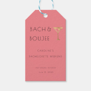 Étiquettes-cadeau Pink Bach et Boujee Bachelorette
